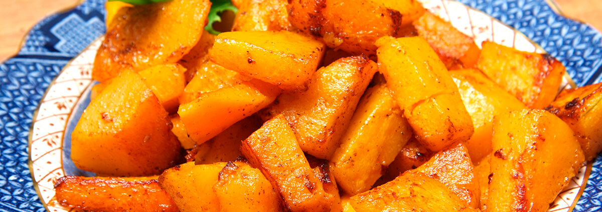 Roasted Butternet Squash with Sweet Cinnamon