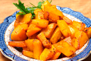 Roasted Butternet Squash with Sweet Cinnamon